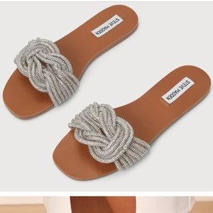 STEVE MADDEN RHINESTONE SANDALS